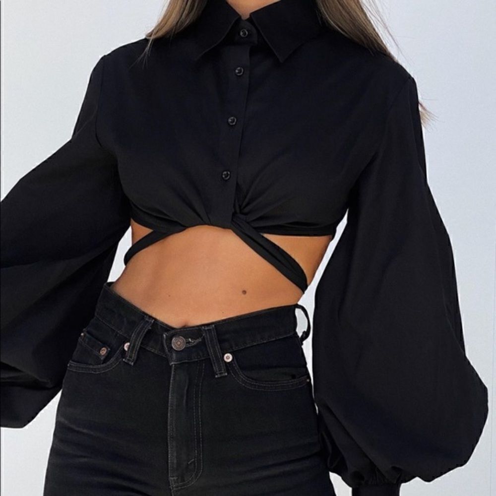 Effiekatsbalonapuff Sleeveblousetop — image 5 of 5